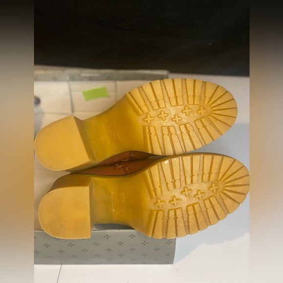 Sun and Stone Lennip Women’s Brown Leather Ankle Boots with Chunky Heel size 11 - Picture 3 of 6